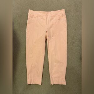 Zac and Rachel Pink Slim Pull-On Ankle Pants
